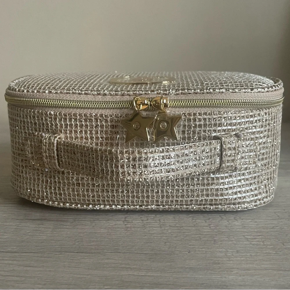 Authentic Dior Gold Woven Cosmetic Case. New. Comes With Box. - Picture 6 of 10